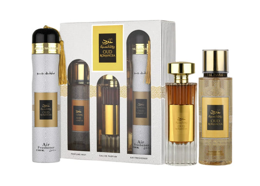 Ard Al Zaafaran Geschenk Gift Set Oud Romancea