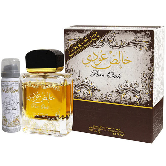 Lattafa Parfum Pure Oudi Eau de Parfum 100ml + Deo