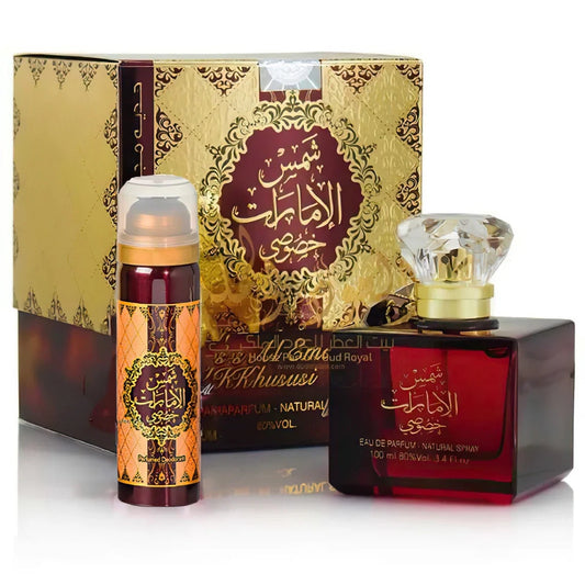 Ard Al Zaafaran Parfum Shams Al Emarat Khususi Eau de Parfum 100ml + Deo