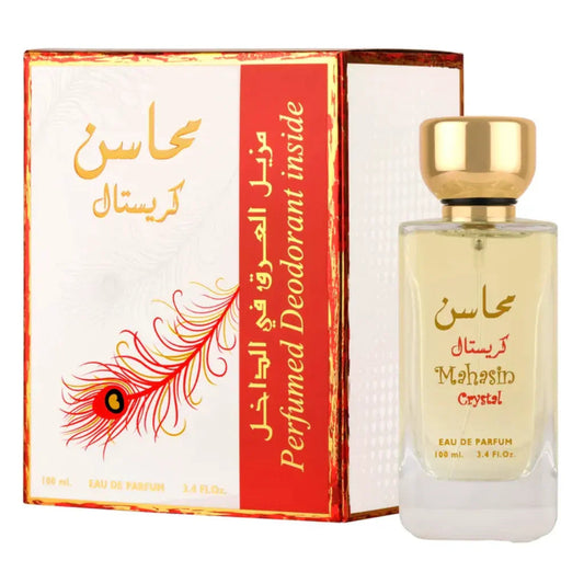 Lattafa Parfum Mahasin Crystal RED + Deo Eau de Parfum 100ml